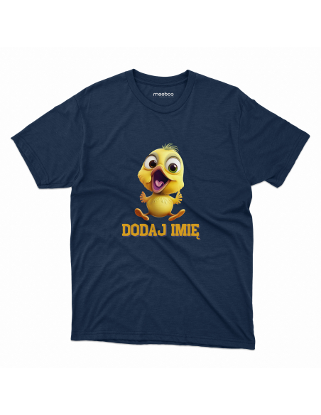 Koszulka DZIECIĘCA Żółty ptaszek z wybranym imieniem