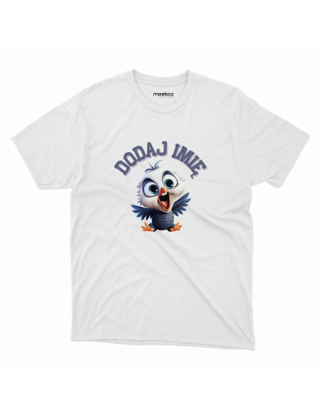 Koszulka DZIECIĘCA Niebieski pisklak z wybranym imieniem