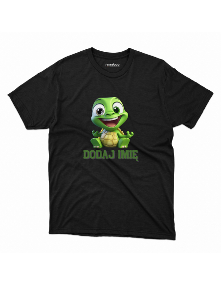 Koszulka DZIECIĘCA Szczęśliwy żółwik z wybranym imieniem
