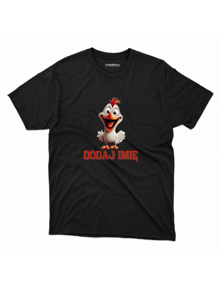 Koszulka DZIECIĘCA Szczęśliwy kogut z wybranym imieniem