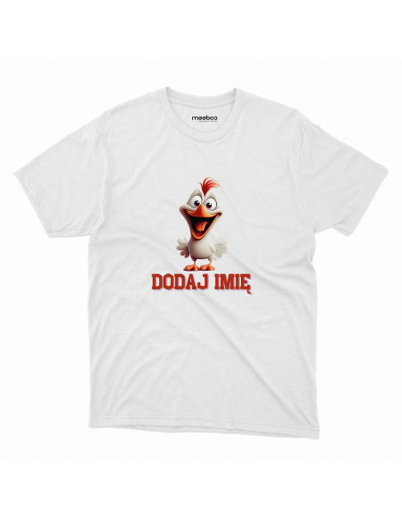 Koszulka DZIECIĘCA Szczęśliwy kogut z wybranym imieniem