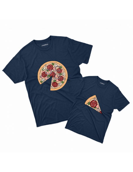 Zestaw KOSZULKA MĘSKA + KOSZULKA LUB BODY DZIECIĘCE Kawałek pizzy