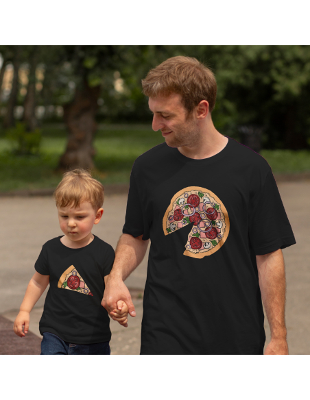Zestaw KOSZULKA MĘSKA + KOSZULKA LUB BODY DZIECIĘCE Kawałek pizzy