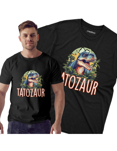 KOSZULKA MĘSKA Nadruk Tatozaur