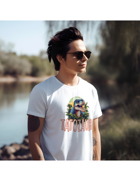KOSZULKA MĘSKA Nadruk Tatozaur