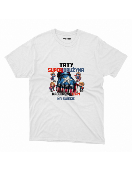 KOSZULKA MĘSKA Kapitan Ameryka drużyna taty