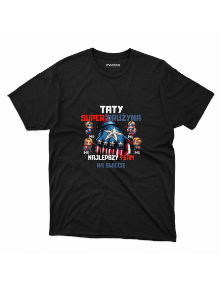 KOSZULKA MĘSKA Kapitan Ameryka drużyna taty