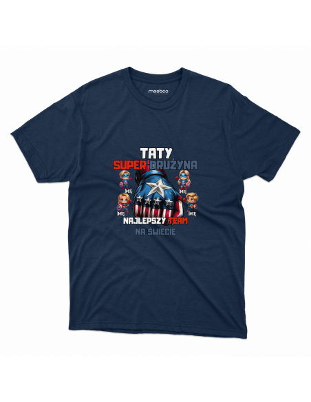 KOSZULKA MĘSKA Kapitan Ameryka drużyna taty