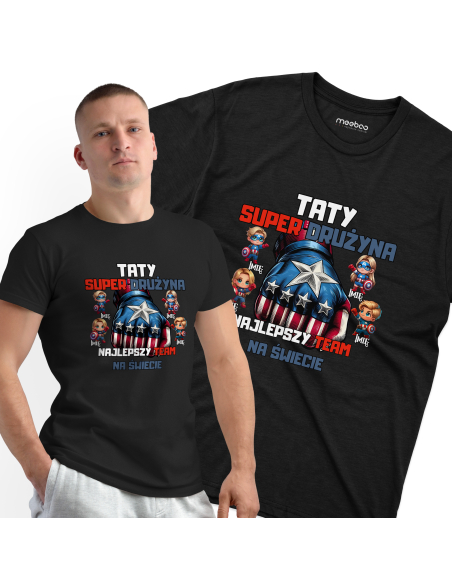 KOSZULKA MĘSKA Kapitan Ameryka drużyna taty