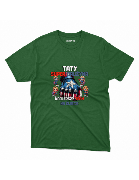 KOSZULKA MĘSKA Kapitan Ameryka drużyna taty