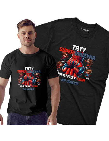 KOSZULKA MĘSKA Spiderman drużyna taty