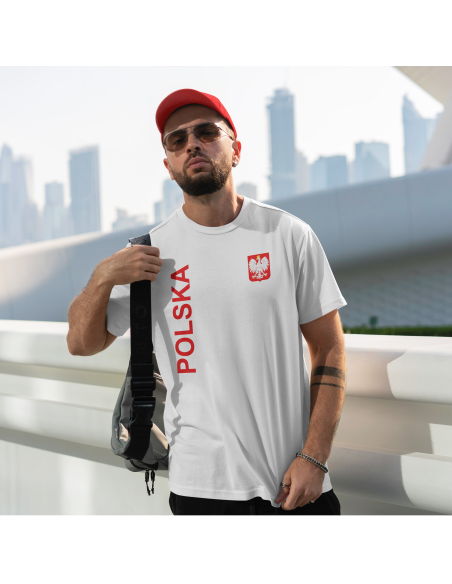 KOSZULKA MĘSKA Kibic POLSKI z Twoim imieniem