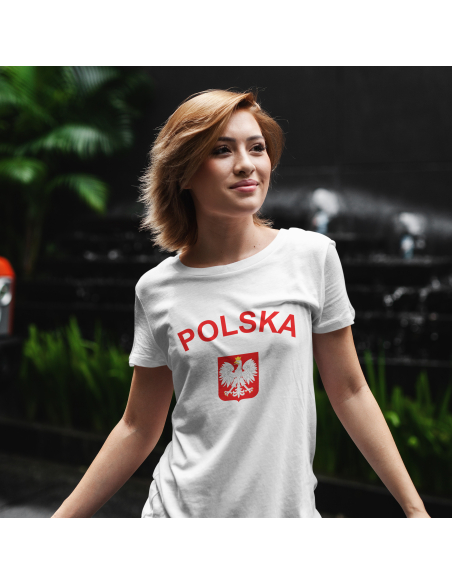 KOSZULKA DAMSKA Kibicuje POLSCE