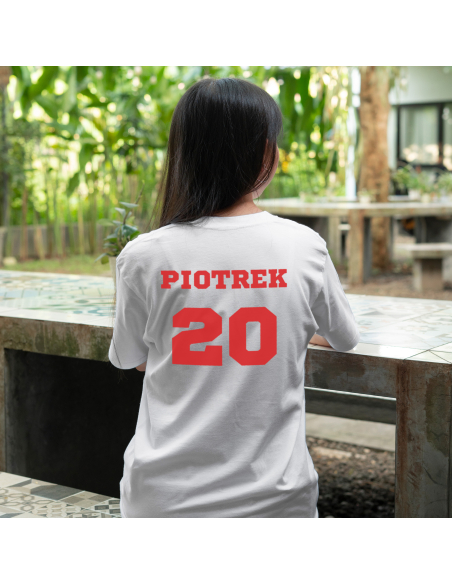 KOSZULKA DAMSKA Kibic POLSKI z Twoim imieniem