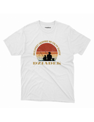 KOSZULKA MĘSKA Wędkarz Dziadek i Wnuk