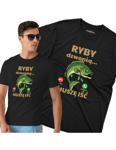 KOSZULKA MĘSKA Ryby...