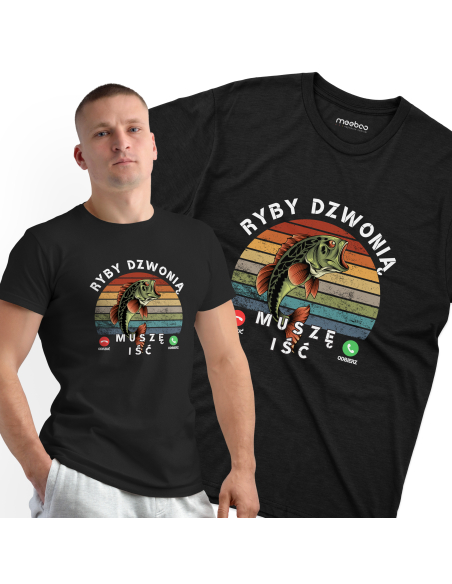 KOSZULKA MĘSKA Odbierz, ryby dzwonią