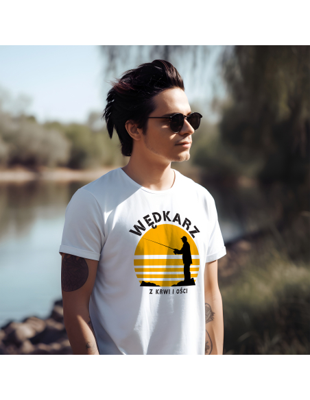KOSZULKA MĘSKA Wędkarz z krwi i ości