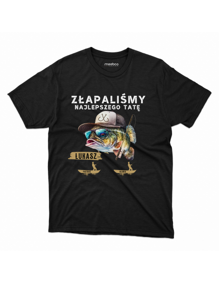 KOSZULKA MĘSKA Złapaliśmy najlepszego tatę
