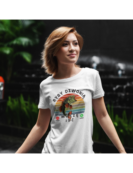 KOSZULKA DAMSKA Odbierz, ryby dzwonią