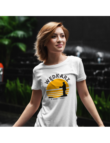 KOSZULKA DAMSKA Wędkarz z krwi i ości