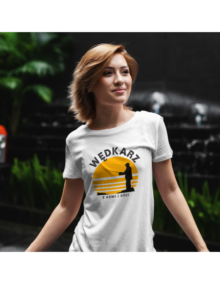 KOSZULKA DAMSKA Wędkarz z krwi i ości