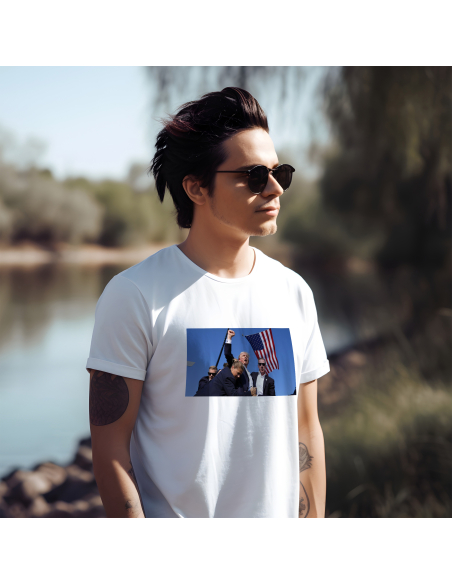 KOSZULKA MĘSKA Trump gest walki