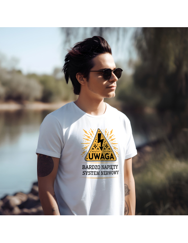 KOSZULKA MĘSKA Bardzo napięty system...