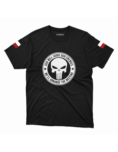 KOSZULKA MĘSKA Punisher God will judge our enemies