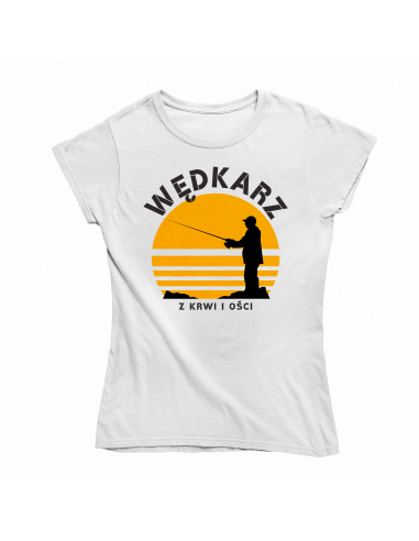 KOSZULKA DAMSKA Wędkarz z krwi i ości