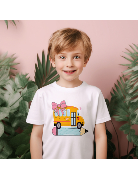 Koszulka DZIECIĘCA Autobus z kredką