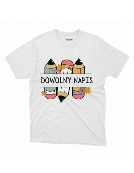 Koszulka DZIECIĘCA Ołówki + Twój dowolny napis