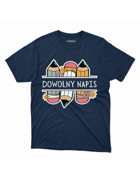 Koszulka DZIECIĘCA Ołówki + Twój dowolny napis