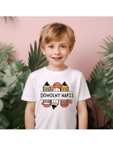 Koszulka DZIECIĘCA Ołówki + Twój...