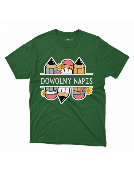 Koszulka DZIECIĘCA Ołówki + Twój dowolny napis
