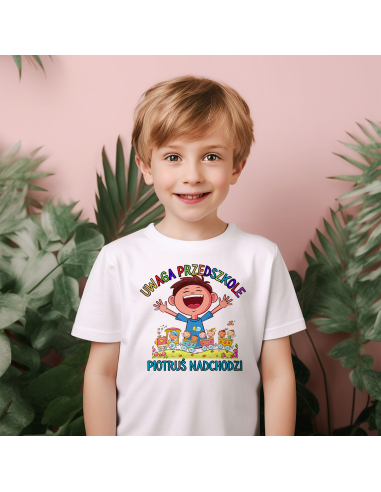 Koszulka DZIECIĘCA Uwaga przedszkole...