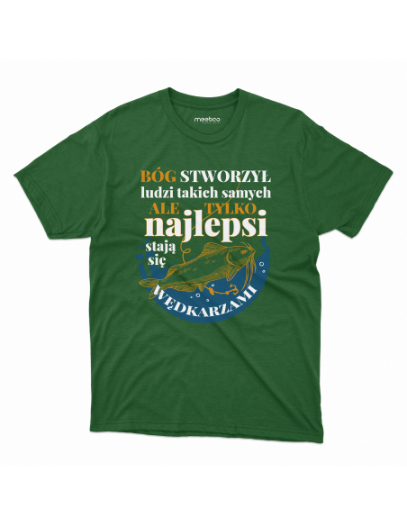 KOSZULKA MĘSKA Najlepsi stają się wędkarzami - Sum