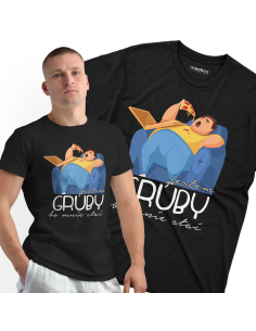 KOSZULKA MĘSKA Jestem gruby...