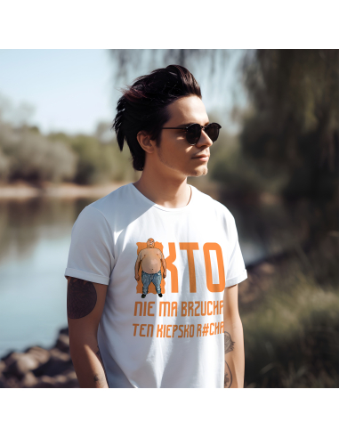 KOSZULKA MĘSKA Kto nie ma brzucha ten...