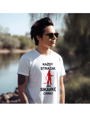 KOSZULKA MĘSKA Każdy strażak swą...