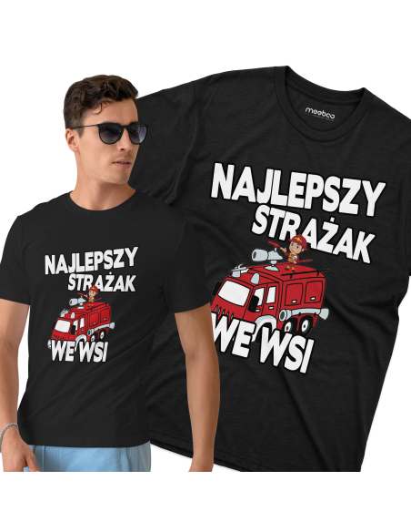 KOSZULKA MĘSKA Najlepszy strażak we wsi