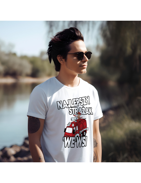 KOSZULKA MĘSKA Najlepszy strażak we wsi