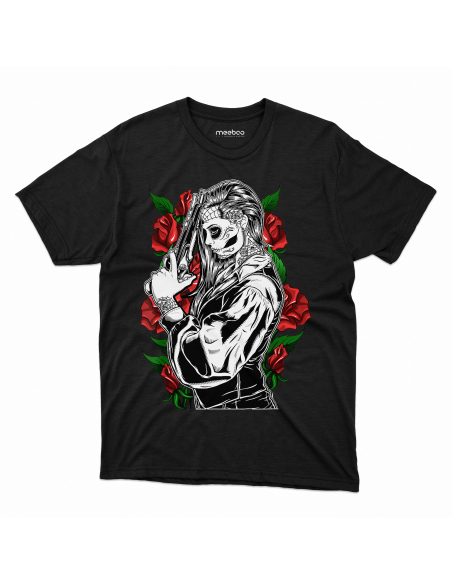 KOSZULKA MĘSKA Guns N' Roses kobieta i róże