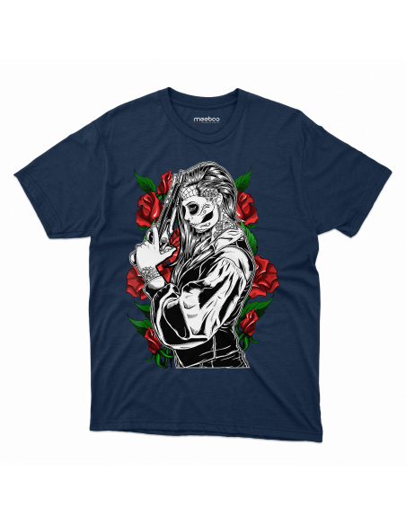 KOSZULKA MĘSKA Guns N' Roses kobieta i róże