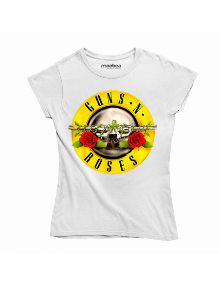 KOSZULKA DAMSKA Guns N' Roses rewolwery i róże