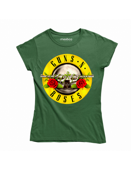 KOSZULKA DAMSKA Guns N' Roses rewolwery i róże