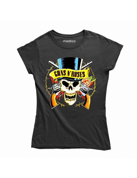 KOSZULKA DAMSKA Guns N' Roses czaszka w cylindrze