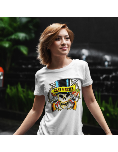 KOSZULKA DAMSKA Guns N' Roses czaszka...