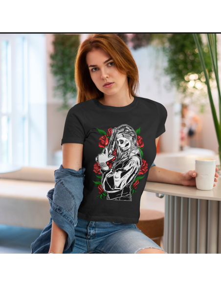 KOSZULKA DAMSKA Guns N' Roses kobieta i róże