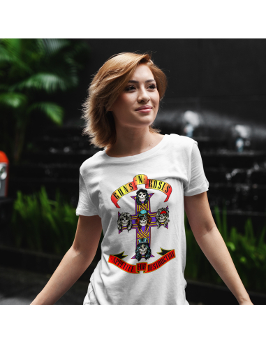 KOSZULKA DAMSKA Guns N' Roses krzyż i...